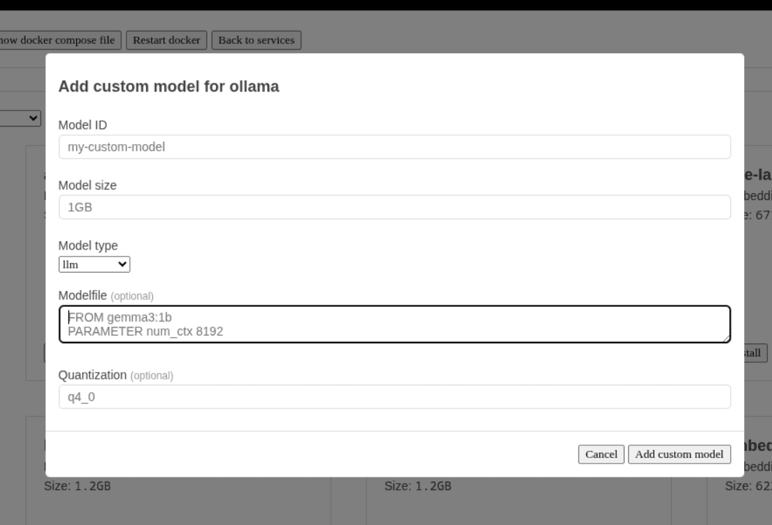 ollama custom model window
